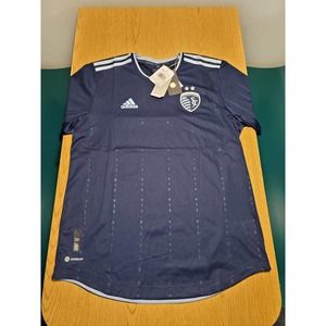 adidas Men's Navy Blue Sporting KC Soccer Jersey
